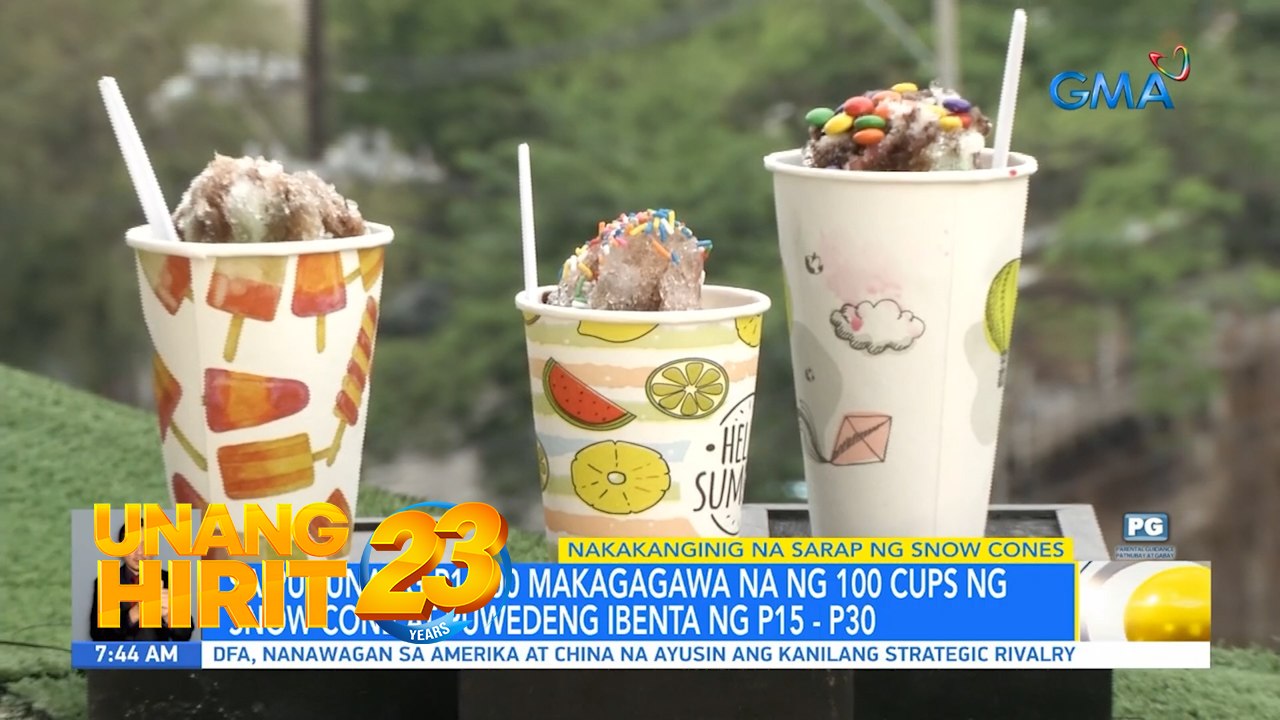 Nakanginginig na sarap ng snow cone, ano ang sikreto? | Unang Hirit