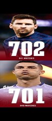 Messi overtakes Ronaldo with Goal no. 702 #shorts #messi #ronaldo