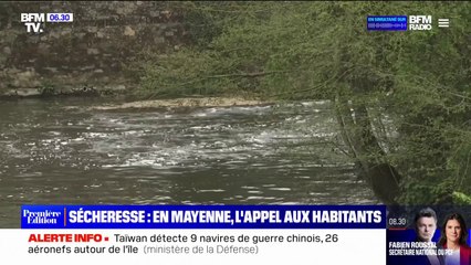 Sécheresse en Mayenne: les habitants appelés à réduire leur consommation d'eau