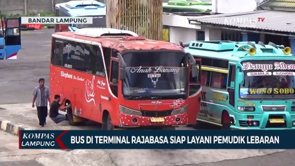 Bus di Terminal Rajabasa Siap Layani Pemudik Lebaran