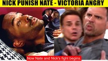 CBS Young And The Restless Spoilers Nick punches Nate when he sees him kissing V