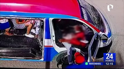 Trujillo: sujeto rompe luna de combi por no dejarle viajar en el asiento del copiloto