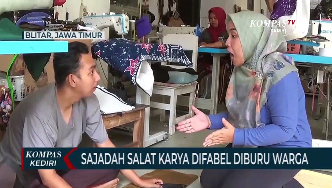Kreatif! Sajadah Batik Karya Difabel Laris Diburu Warga