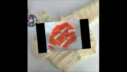 Very stylish handknitting baby sweater design