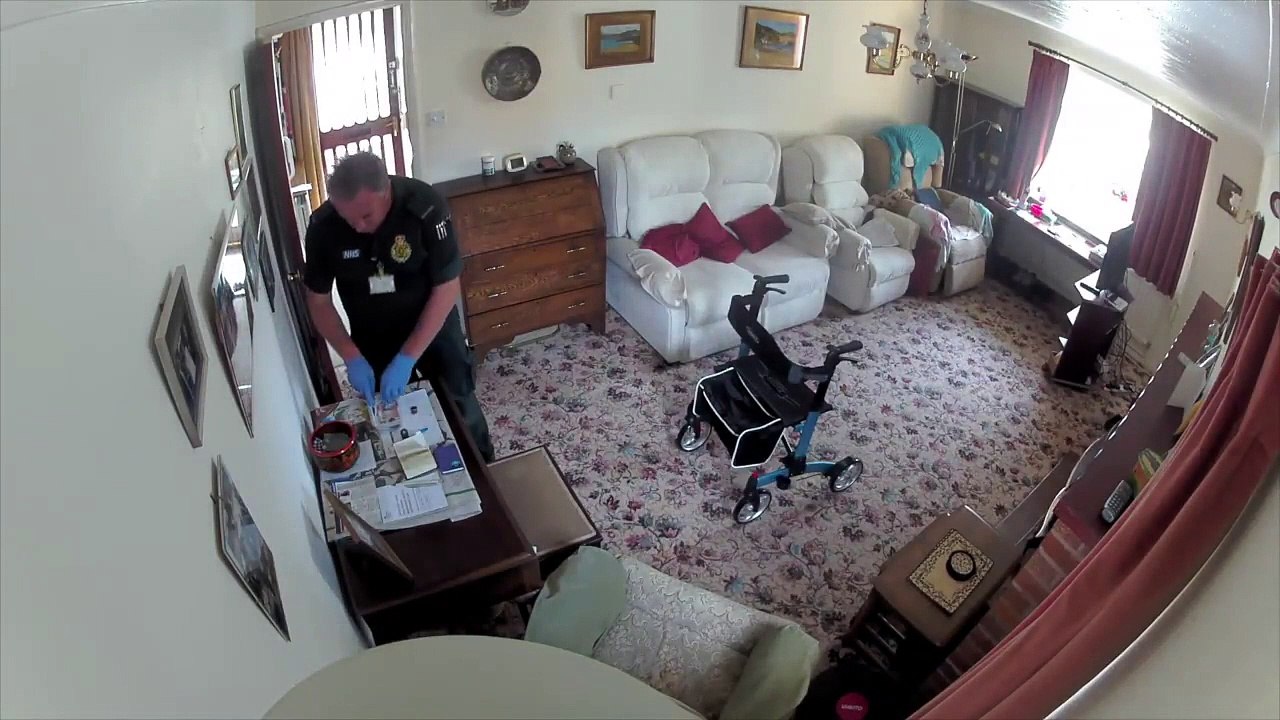 Shameless paramedic filmed stealing £60 from woman, 94, moments after she collapsed and DIED