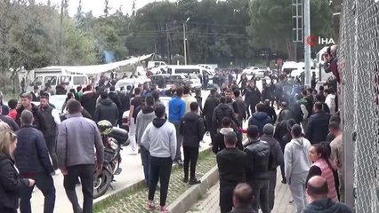 Maçta başlayan sözlü tartışma, bitiş düdüğüyle sokağa taştı