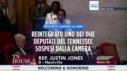Stati Uniti, reintegrato uno dei due deputati del Tennessee sospesi
