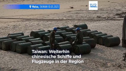 Nach Manöverende: Chinesische Schiffe und Flugzeuge bleiben nahe Taiwan