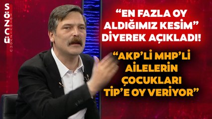 Erkan Baş'tan Gündem Olacak Sözler! "AKP ve MHP'li Ailelerin Çocukları TİP'e Oy Veriyor"