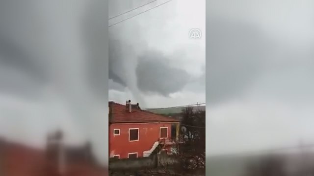 Hortum anı cep telefonu kamerasında