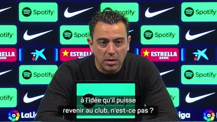 Barça - Xavi sur Messi : "Les supporters sont très enthousiastes à l'idée qu'il puisse revenir au club"