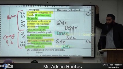 CAF-2 || Lecture 89 || Tax | sir Adnan Rauf | 2023