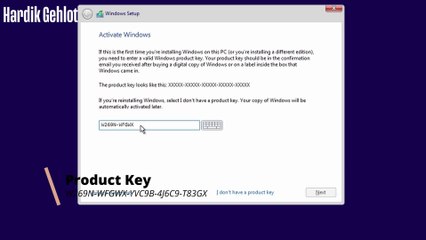 How to Install Windows 10 with its Product Key