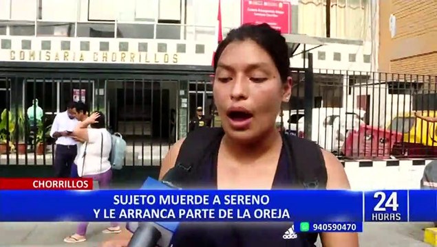 Chorrillos: sujeto que mordió y arrancó parte de la oreja de un sereno sería liberado