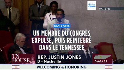 Etats-Unis : l'élu démocrate exclu est réintégré dans le Tennessee