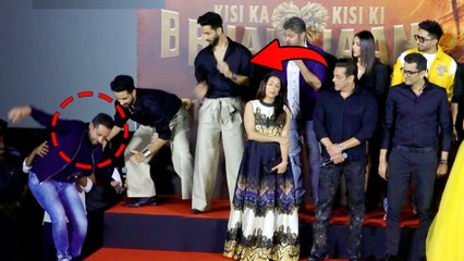 Man Accidently Falls While Hosting Kisi Ka Bhai Kisi Ki Jaan Trailer Launch