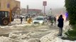 Saudi Arabia: Unprecedented hailstorm blocks roads in Al-Baha