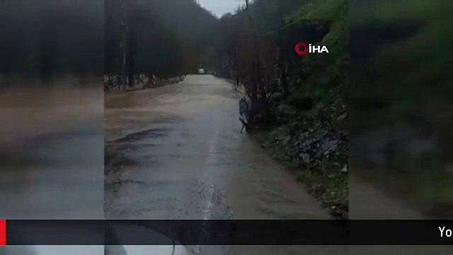Yoğun yağış nedeni ile Munzur çayı taştı, yol ulaşıma kapandı