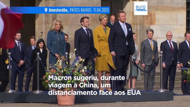 Olhos postos em Macron por causa de declarações polémicas sobre os EUA