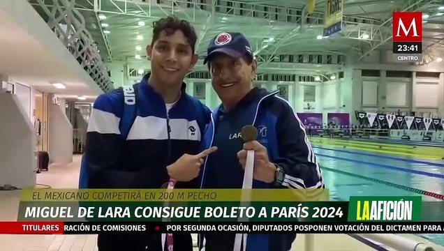 ¡Orgullo lagunero! Nadador Miguel De Lara gana su pase a los Juegos Olímpicos de París 2024