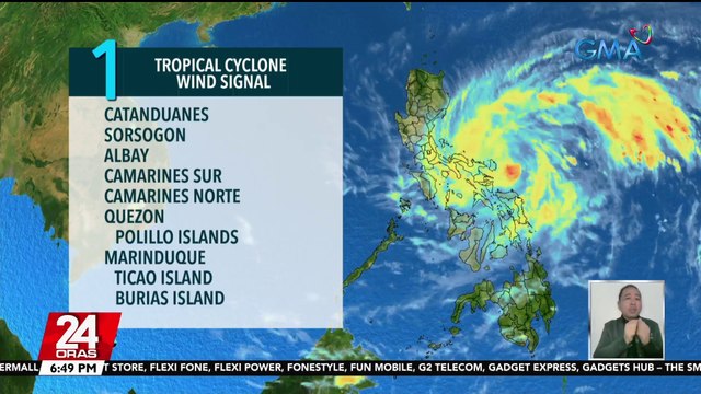 Nadagdagan pa ang mga lugar na nasa ilalim ng wind signal dahil sa patuloy na paglapit ng Bagyong Amang - Weather update today (April 11, 2023) | 24 Oras