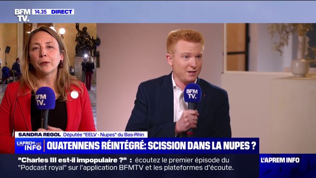Réintégration d'Adrien Quatennens chez LFI: Nous ne faisons pas d'ingérence dans d'autres groupes de la Nupes , réagit Sandra Regol, députée EELV-Nupes du Bas-Rhin