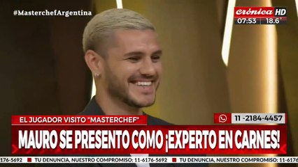 Mauro Icardi, el nuevo "experto en carnes" de MasterChef