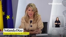 Yolanda Díaz sortea el choque por el solo sí es sí: “No opino sobre el trabajo de los grupos parlamentarios”