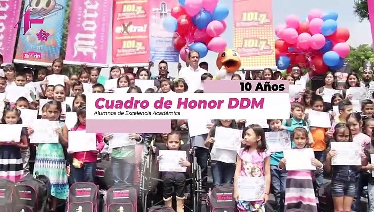 Cuadro de Honor, niños de 10 de Diario de Morelos