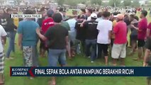 Final Sepak Bola Antar Kampung Berakhir Ricuh, Pemain Berlarian ke Sawah