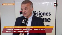 23° Aniversario de Misiones Online |  El vicegobernador Carlos Arce reconoció la trayectoria y liderazgo que tiene el portal en el país y en la provincia