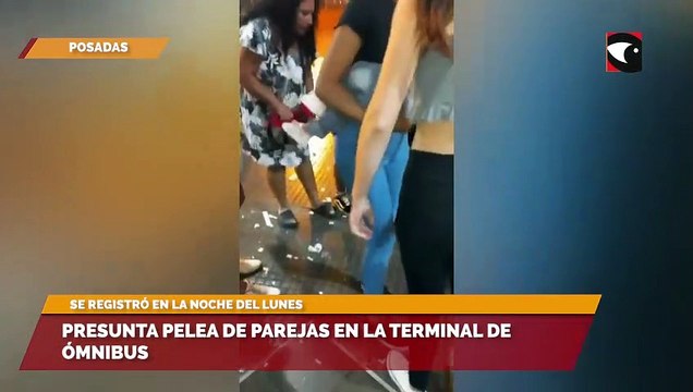 Presunta pelea de parejas en la Terminal de Ómnibus
