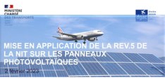 Installation de panneaux photovoltaïques près des aérodromes : Webinaire de présentation de la révision 5 de la NIT