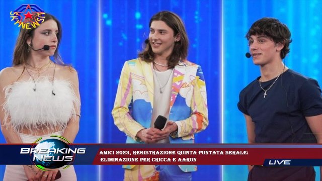 Amici 2023, registrazione quinta puntata serale: eliminazione per Cricca e Aaron