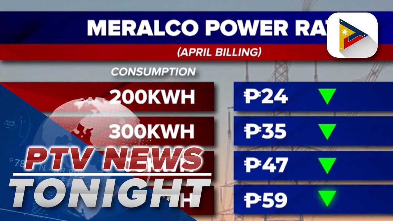 Meralco to lower April electricity rate by P0.1180/kWh