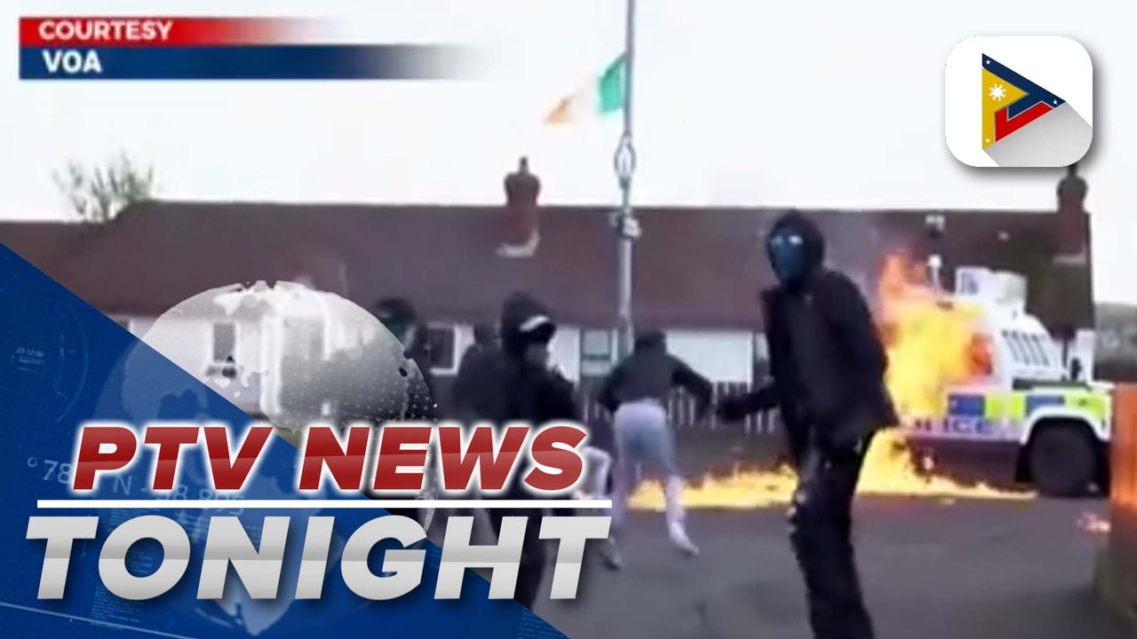 Police car set on fire a day before Biden visits Northern Ireland