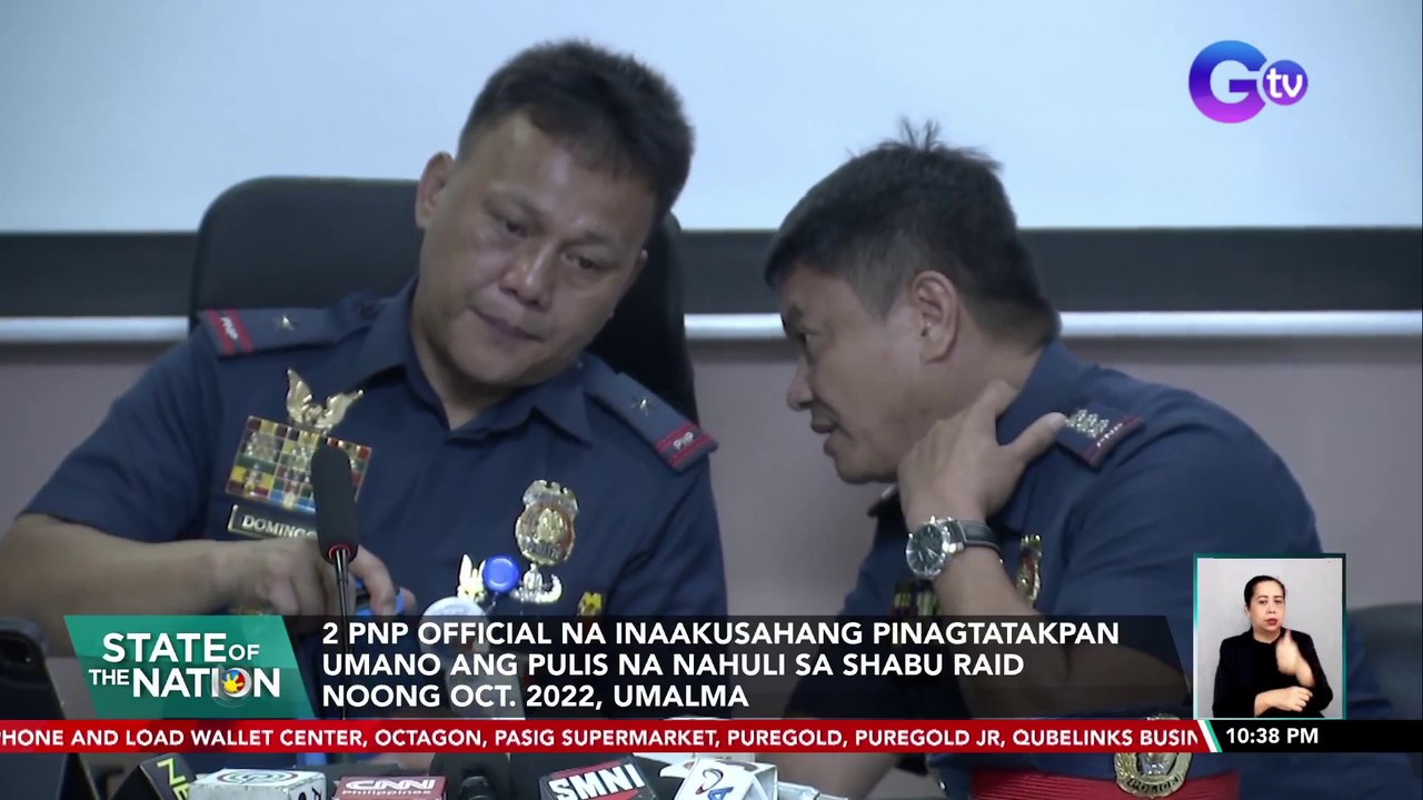 2 PNP official na inaakusahang pinagtatakpan umano ang pulis na nahuli sa shabu raid noong Oct. 2022, umalma | SONA