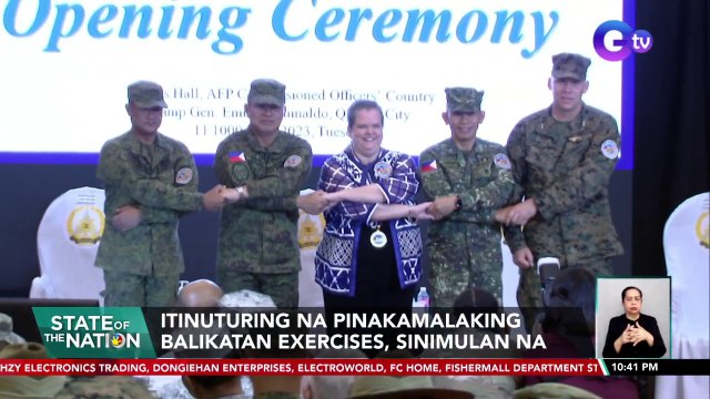 Itinuturing na pinakamalaking Balikatan Exercises, sinimulan na | SONA