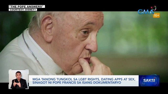 Mga tanong tungkol sa LGBT rights, dating apps at sex, sinagot ni Pope Francis sa isang dokumentaryo | Saksi