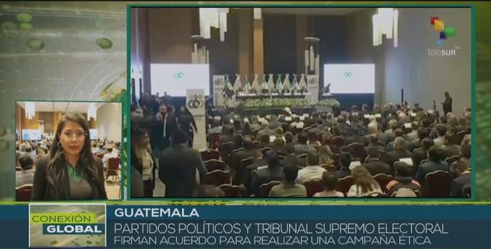 Partidos políticos de Guatemala firman acuerdo nacional con Tribunal Supremo Electoral