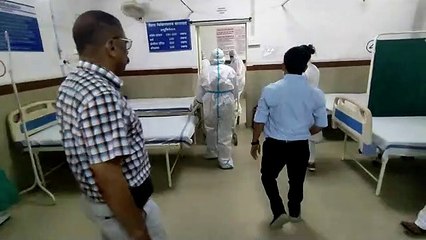 जिला चिकित्सालय में हुई मॉक ड्रील