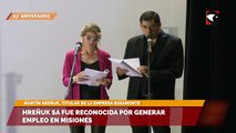 23° Aniversario de Misiones Online | Hreñuk SA fue distinguida por su “Aporte a la Generación de Empleo en Misiones”