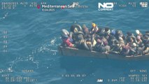 شاهد: خفر السواحل الإيطالي ينقذ المئات من المهاجرين في عرض البحر