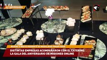 Distintas empresas acompañaron con el catering en la Gala por el 23° Aniversario de Misiones Online
