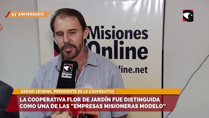 Descargar video: 23° Aniversario de Misiones Online | En el año de su cincuentenario la Cooperativa Flor de Jardín fue distinguida como una de las “Empresas Misioneras Modelo”