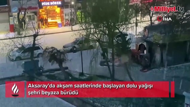 Nisan ayında şaşırtan görüntü! Dakikalar içinde beyaza büründü