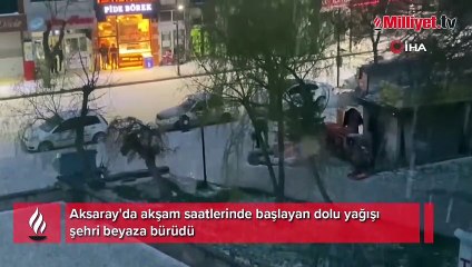 Nisan ayında şaşırtan görüntü! Dakikalar içinde beyaza büründü