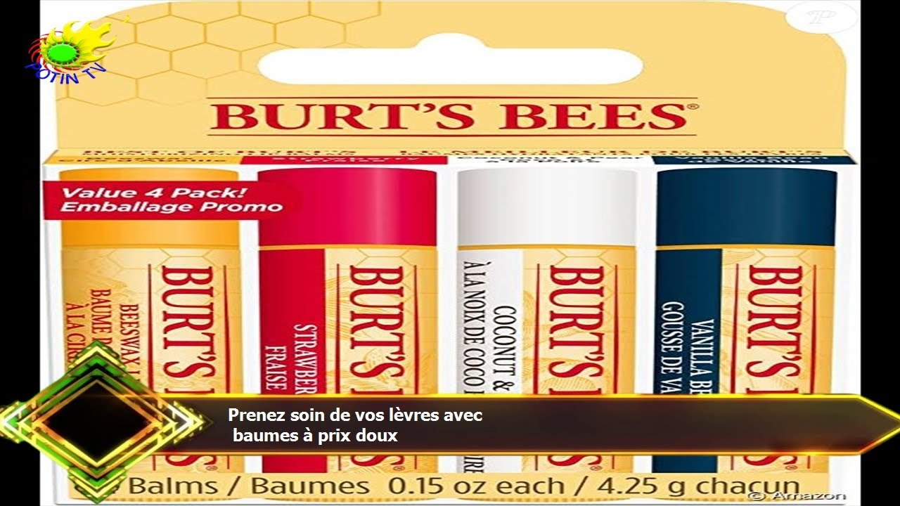 Prenez soin de vos lèvres avec  baumes à prix doux