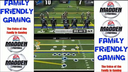 Madden NFL Football 3DS Seahawks vs Lions Episode 2
