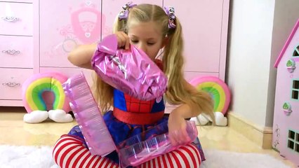 Kids Roma Show Diana turns into superheroes and helps her friends